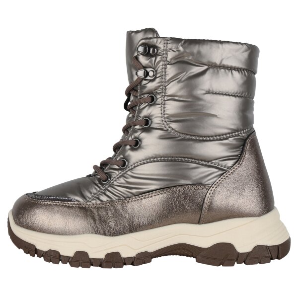 Stiefelparadies Damen Winterstiefel in Bronze Blitzverkäufe