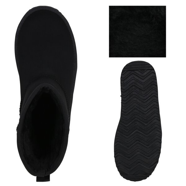 Stiefelparadies Damen Winter Boots in Altrosa Online Outlet