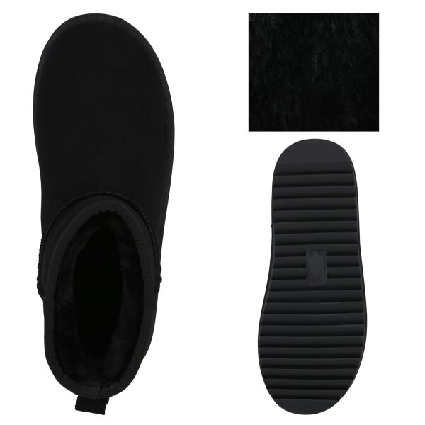 Stiefelparadies Damen Winter Boots in Schwarz Saisonale Angebote