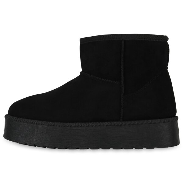 Stiefelparadies Damen Winter Boots in Schwarz Kauf eins, bekomm eins gratis