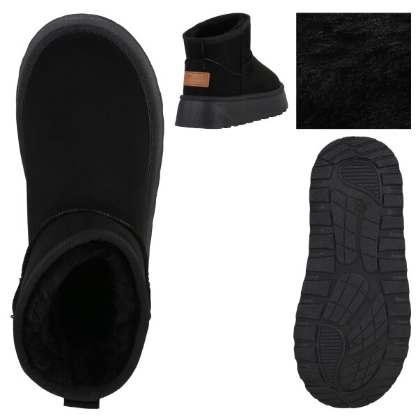 Stiefelparadies Damen Winter Boots in Schwarz VIP-Rabatte