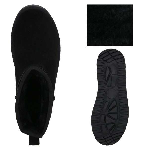 Stiefelparadies Damen Winter Boots in Schwarz Tiefpreis