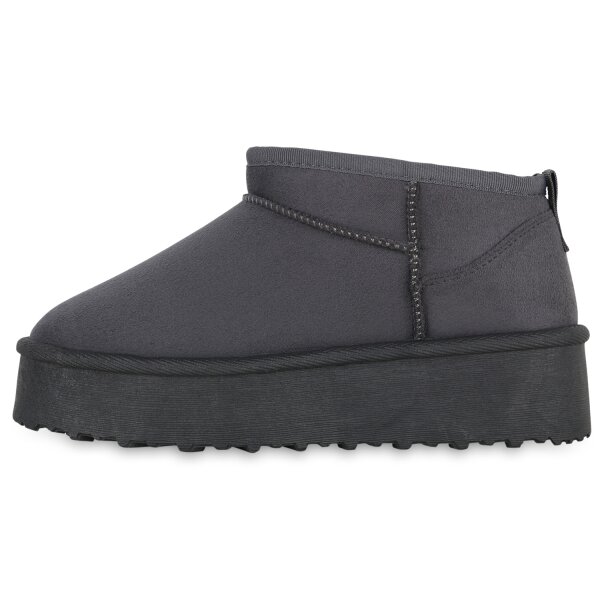 Stiefelparadies Damen Winter Boots in Grau Letzte 2 Tage