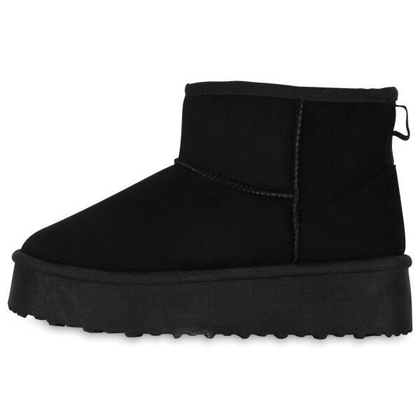 Stiefelparadies Damen Winter Boots in Schwarz Angebote