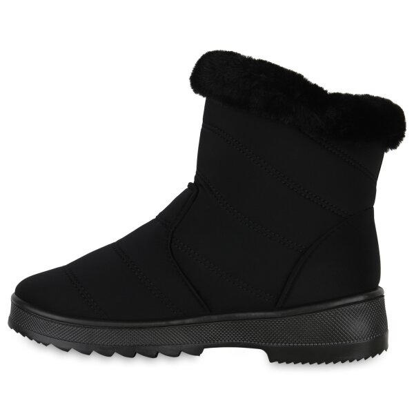 Stiefelparadies Damen Winter Boots in Schwarz Hotsell