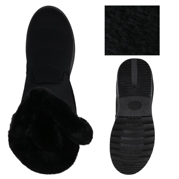 Stiefelparadies Damen Winter Boots in Schwarz Hotsell