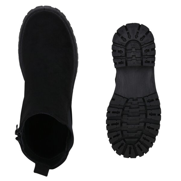Stiefelparadies Damen Klassische Stiefeletten in Schwarz im Angebot
