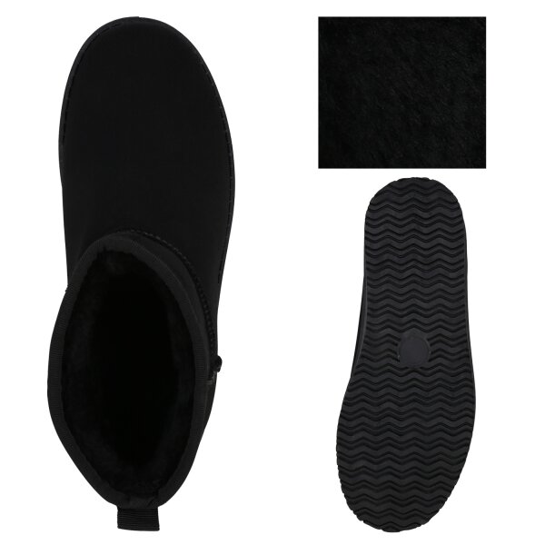 Stiefelparadies Damen Winter Boots in Schwarz Clearance-Verkauf
