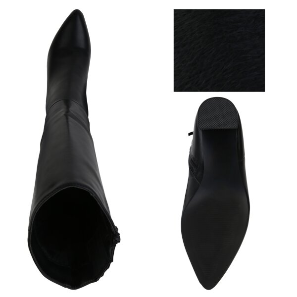 Stiefelparadies Damen Klassische Stiefel in Schwarz Rabatte dieses Monats