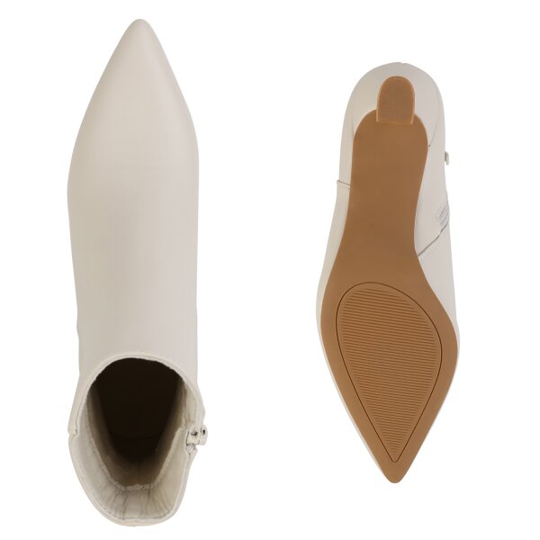 Stiefelparadies Damen Klassische Stiefeletten in Beige Online