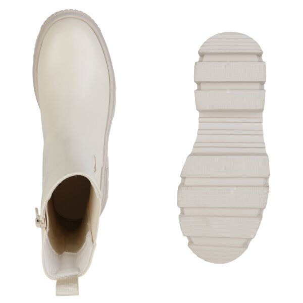 Stiefelparadies Damen Klassische Stiefeletten in Beige Begrenztes Angebot