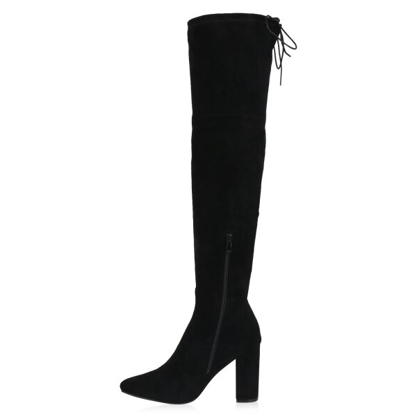 Stiefelparadies Damen Overknees in Braun Blitzangebot