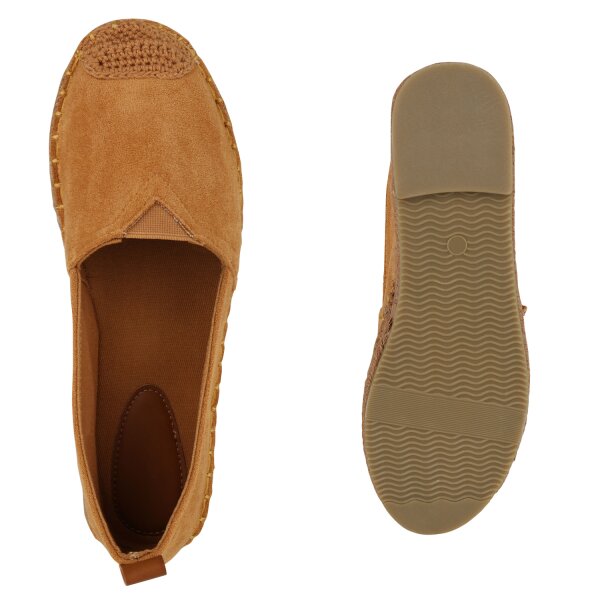 Stiefelparadies Damen Espadrilles in Hellbraun JETZT KAUFEN