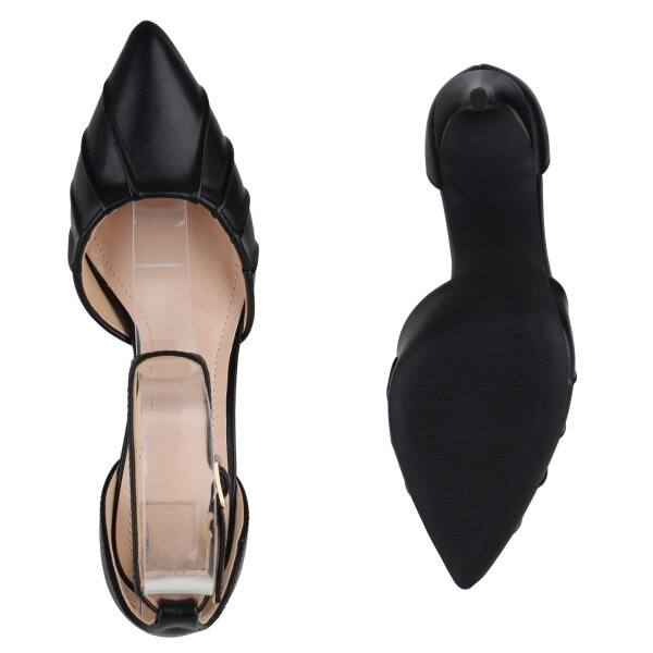 Stiefelparadies Damen Spitze Pumps in Schwarz Bis zu 65% Rabatt