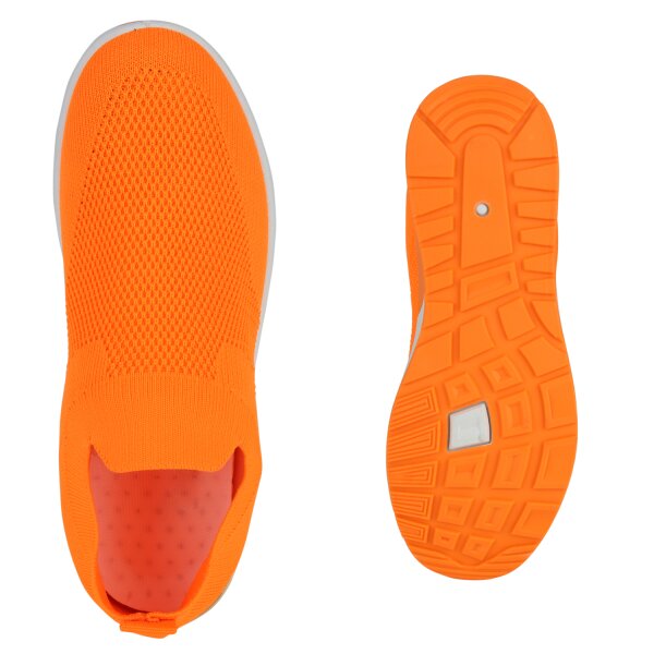Stiefelparadies Damen Slip Ons in Hellgrau Online Shopping