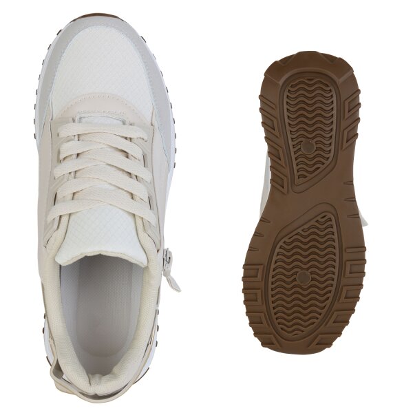 Stiefelparadies Damen Laufschuhe in Beige Heißer Verkauf