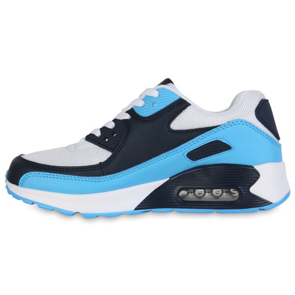 Stiefelparadies Damen Laufschuhe in Weiss Hellblau Dunkelblau Bis zu 65% Rabatt