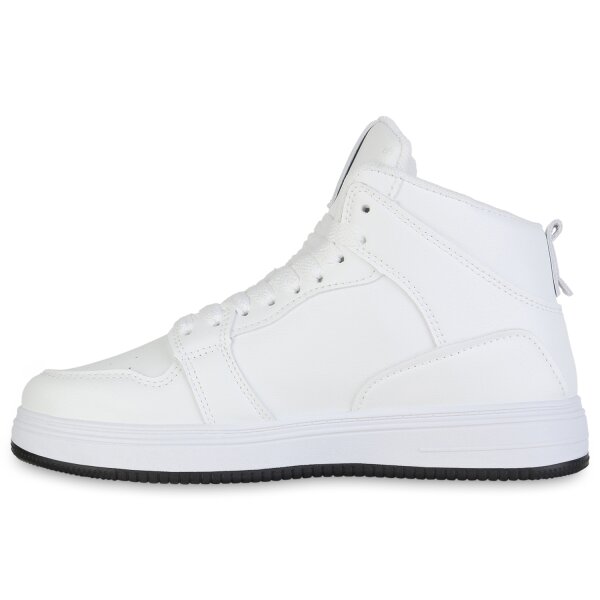 Stiefelparadies Damen Sneaker high in Weiss Riesige Rabatte