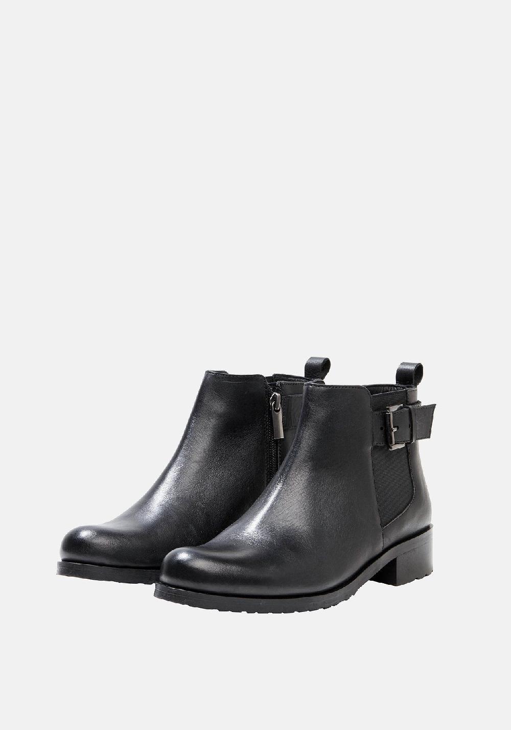 sheego Stiefelette mit Band und Schnalle am Schaft Fabrikladen