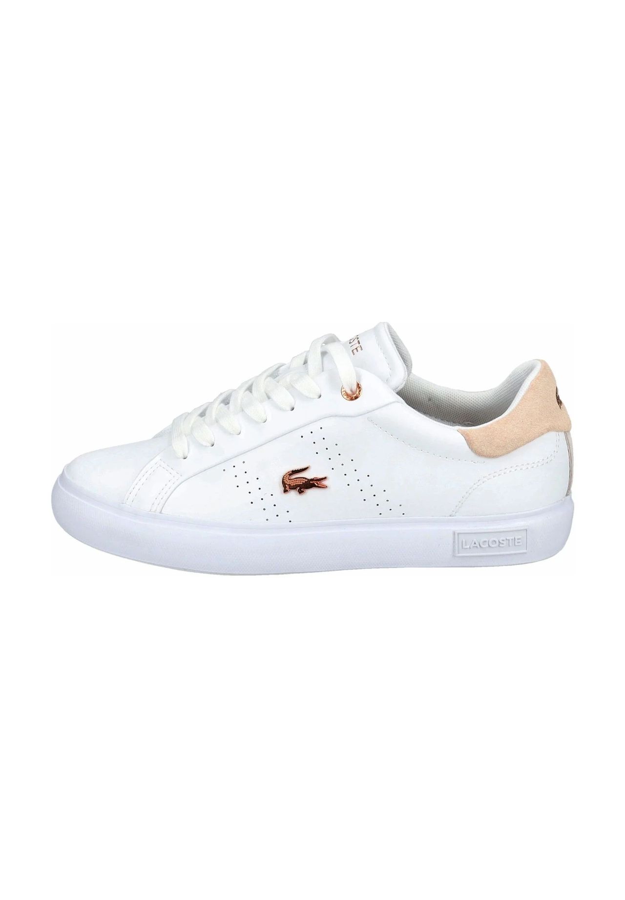 LACOSTE Sneaker Leder Logo-Emblem für Damen Neueste Mode