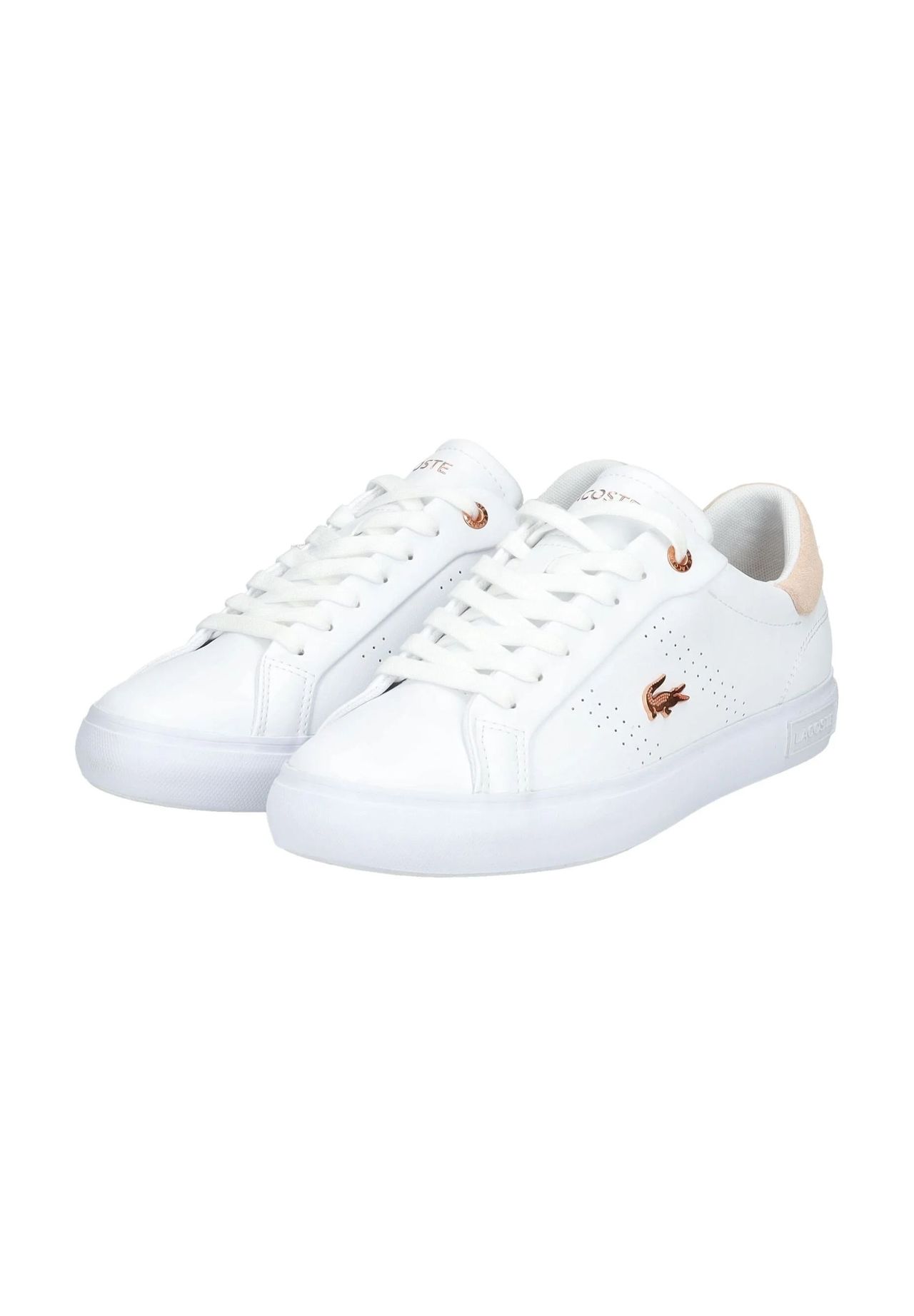 LACOSTE Sneaker Leder Logo-Emblem für Damen Neueste Mode