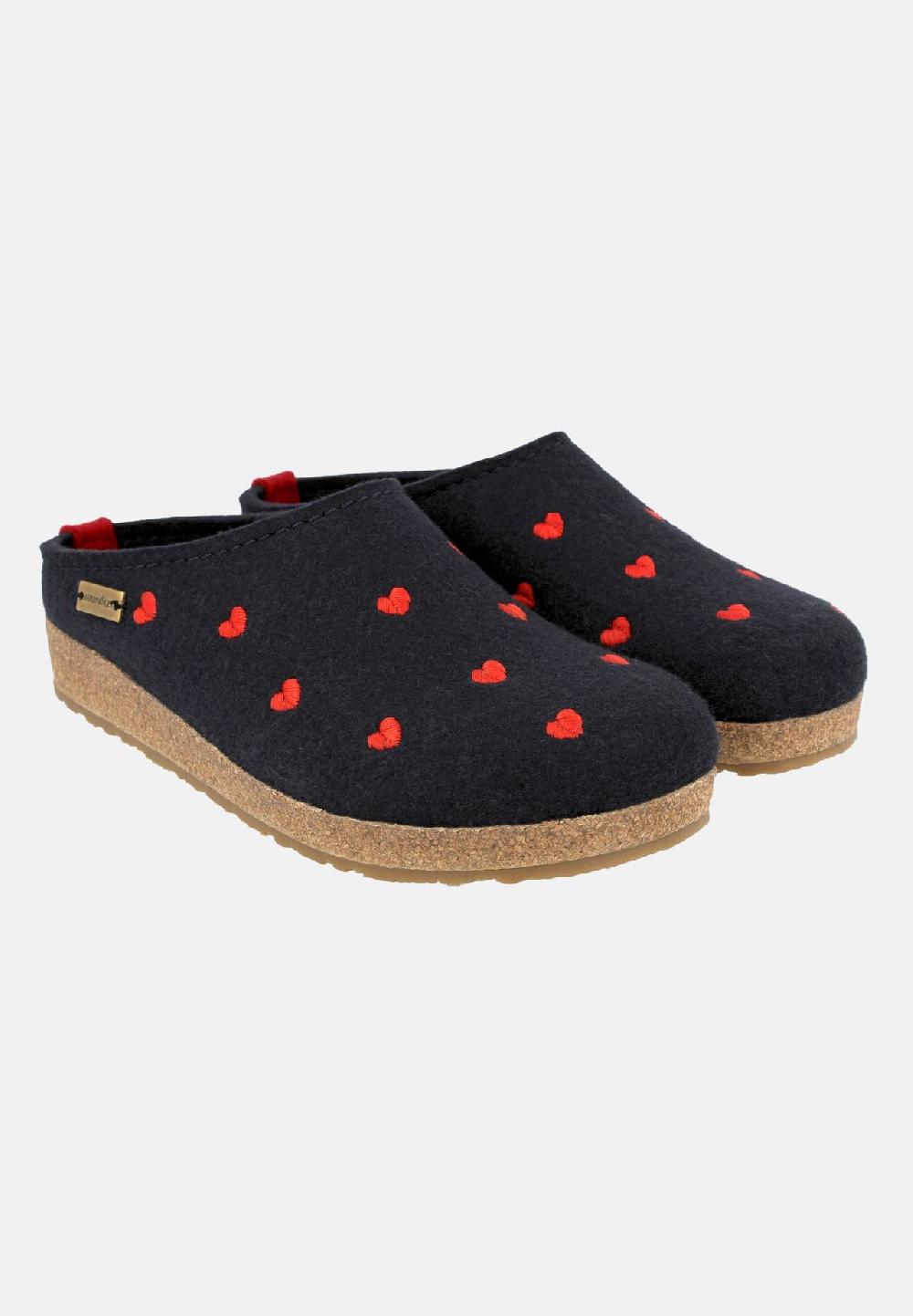 HAFLINGER Clogs Grizzly Cuoricini Neueste Stile