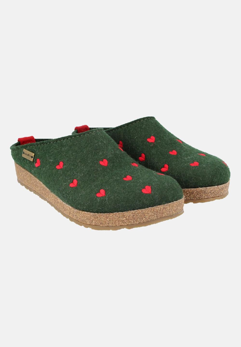 HAFLINGER Clogs Grizzly Cuoricini Letzte 2 Tage