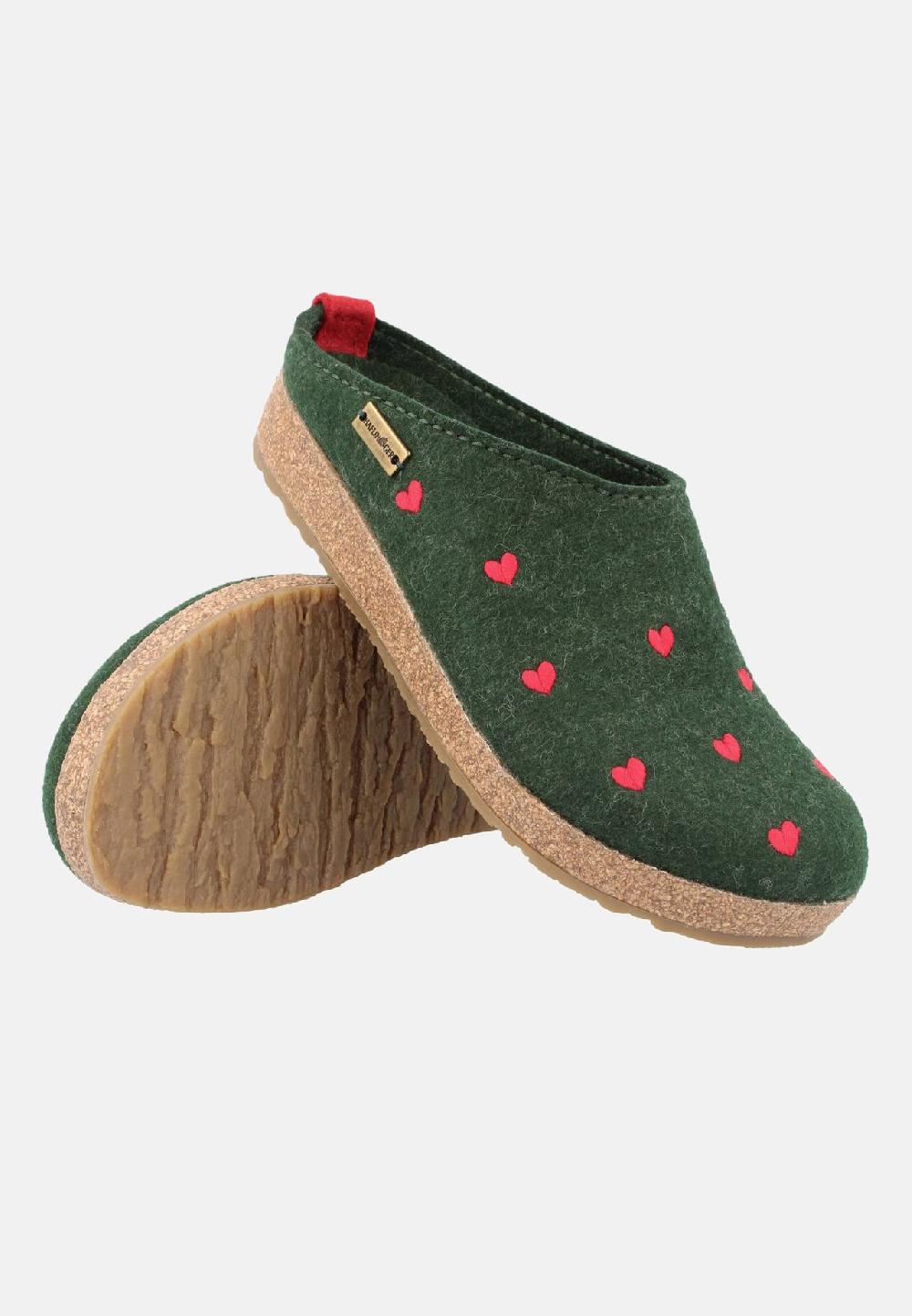 HAFLINGER Clogs Grizzly Cuoricini Letzte 2 Tage