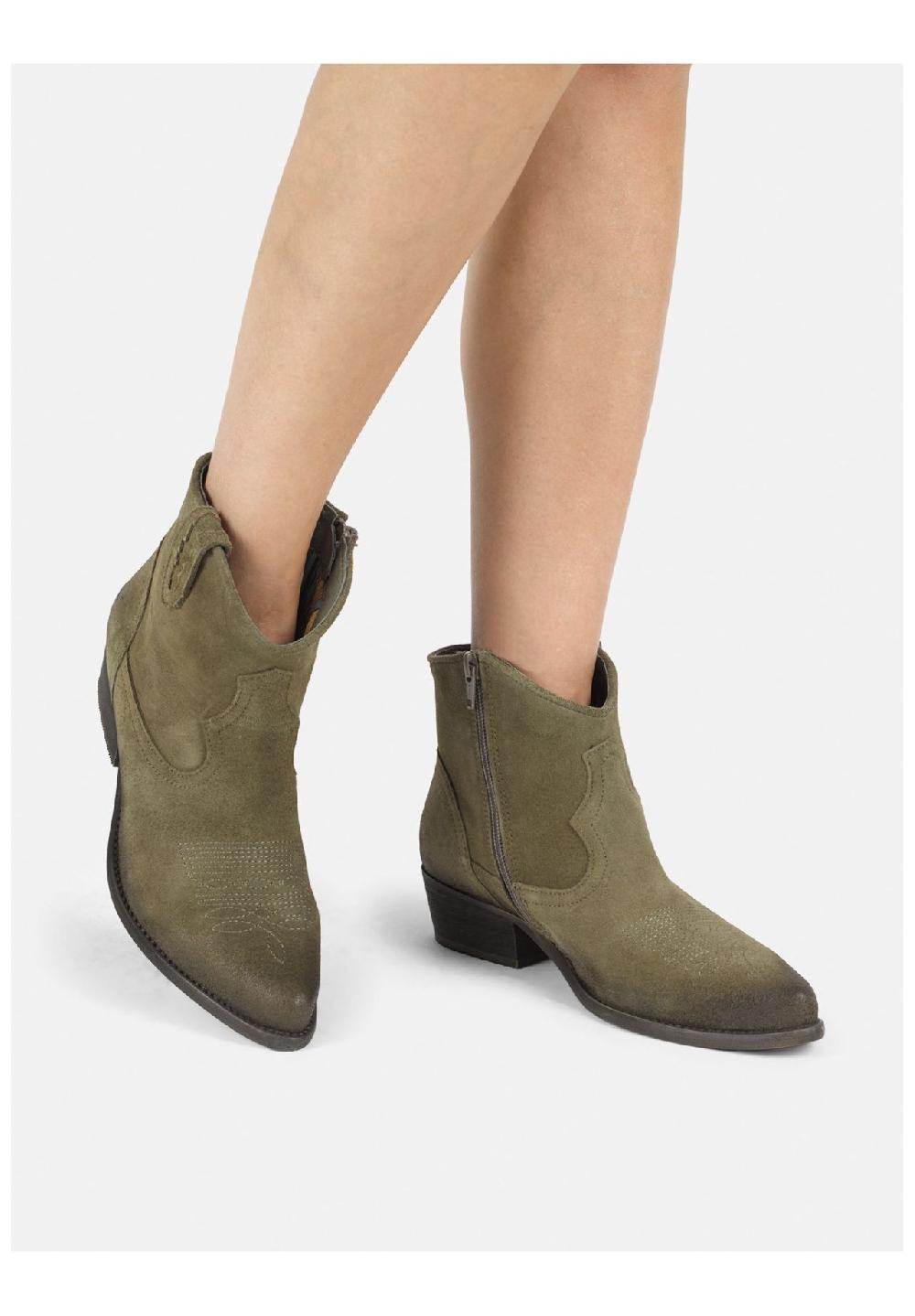 Felmini Veloursleder Stiefelette Sonderangebote