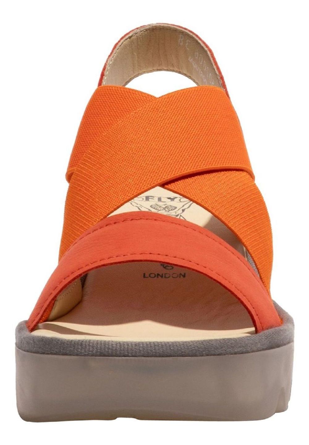 Fly London Leder/Textil Sandalen Osterangebot