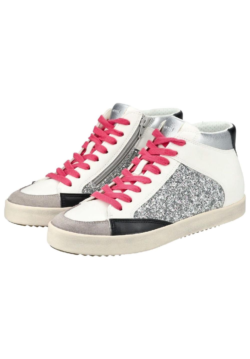 GEOX Lederimitat/Textil Sneaker Bis zu 50% Rabatt