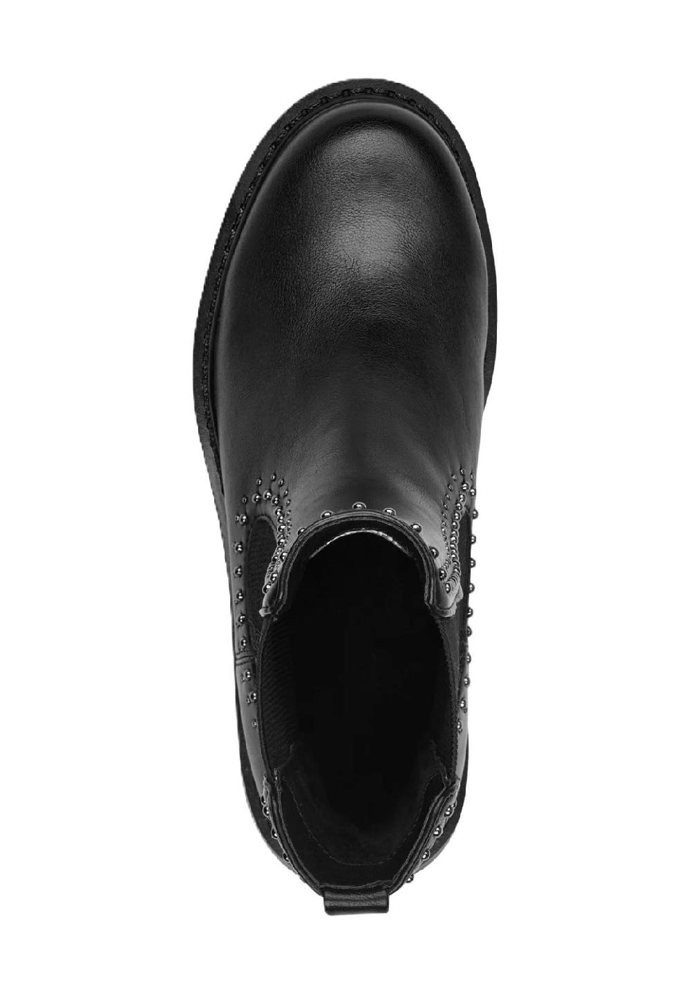 Tamaris Chelsea Boots Blockabsatz Zuglasche für Damen Lagerräumung