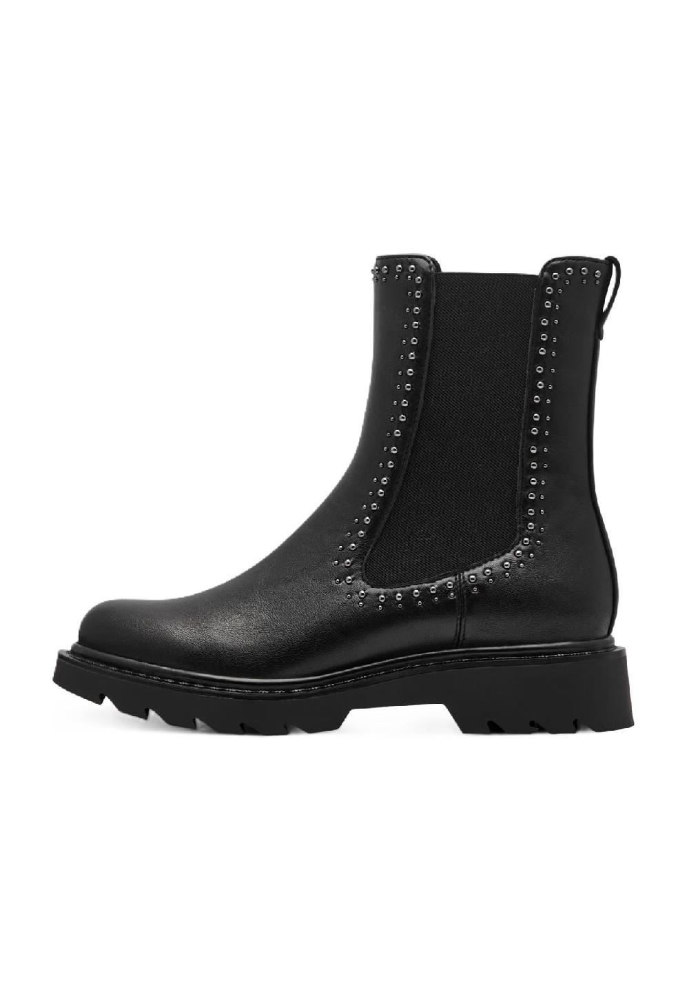 Tamaris Chelsea Boots Blockabsatz Zuglasche für Damen Lagerräumung