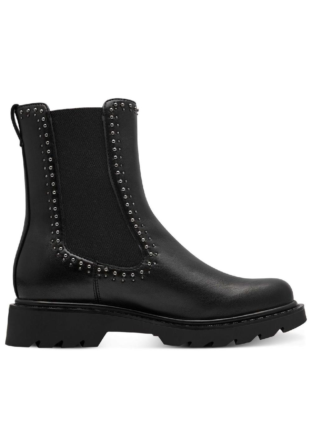 Tamaris Chelsea Boots Blockabsatz Zuglasche für Damen Lagerräumung