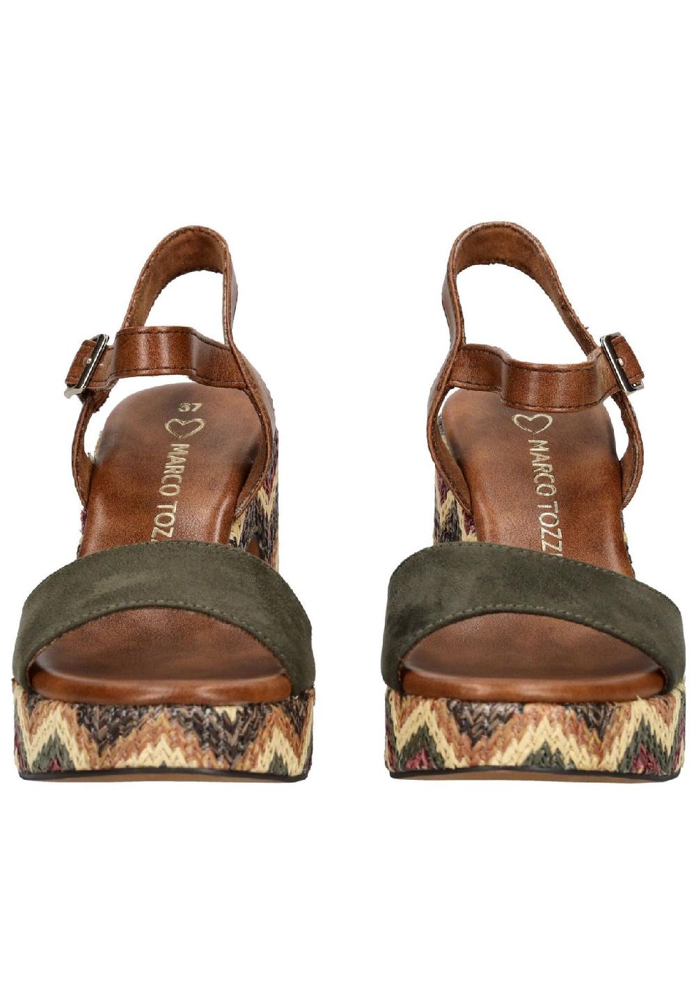 MARCO TOZZI® Lederimitat/Textil Sandalen Im Verkauf