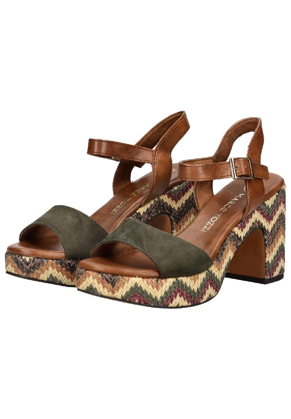 MARCO TOZZI® Lederimitat/Textil Sandalen Im Verkauf