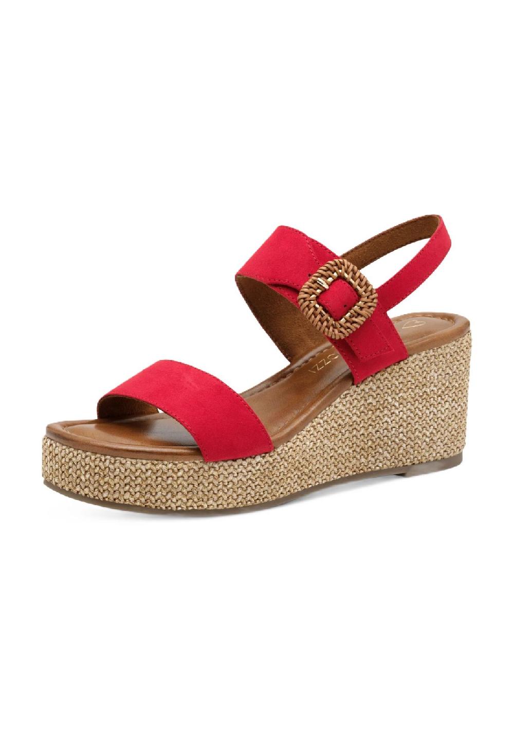 MARCO TOZZI® Sandalen Leder-Optik für Damen 50% Rabatt für begrenzte Zeit