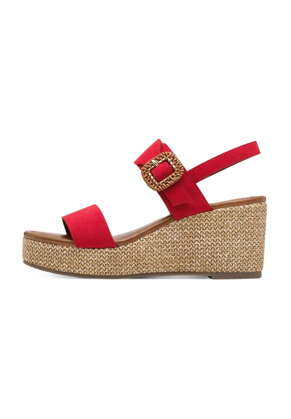 MARCO TOZZI® Sandalen Leder-Optik für Damen 50% Rabatt für begrenzte Zeit