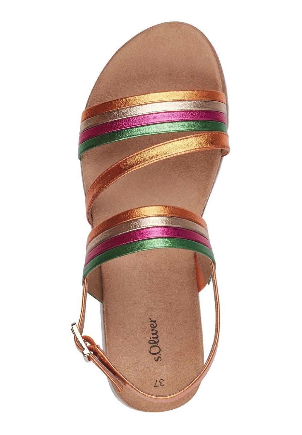 s.Oliver Lederimitat Sandalen im Angebot