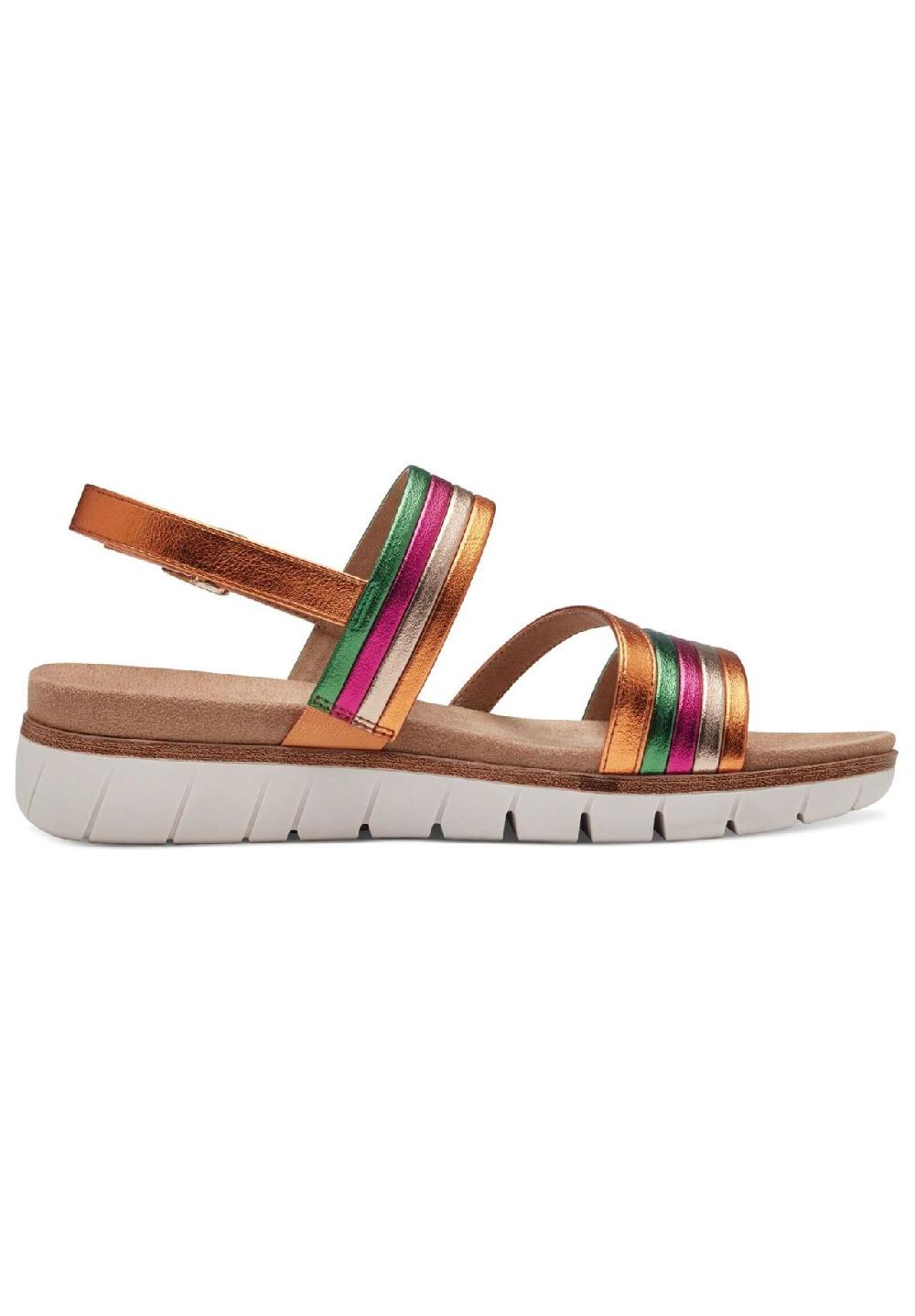 s.Oliver Lederimitat Sandalen im Angebot