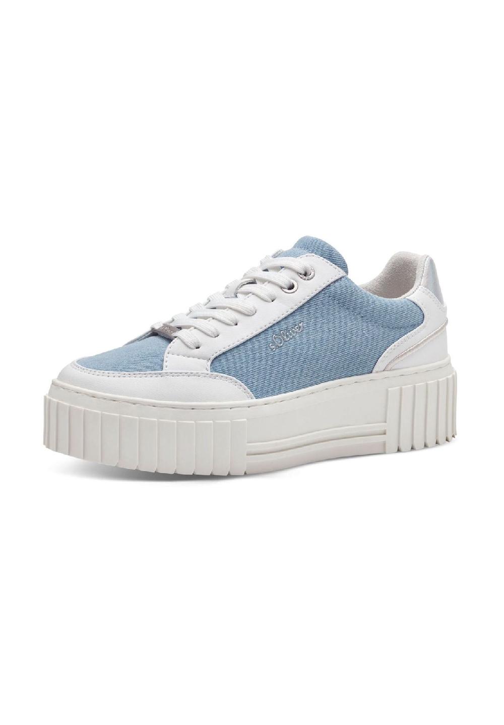 s.Oliver Lederimitat/Textil Sneaker Schlussverkauf