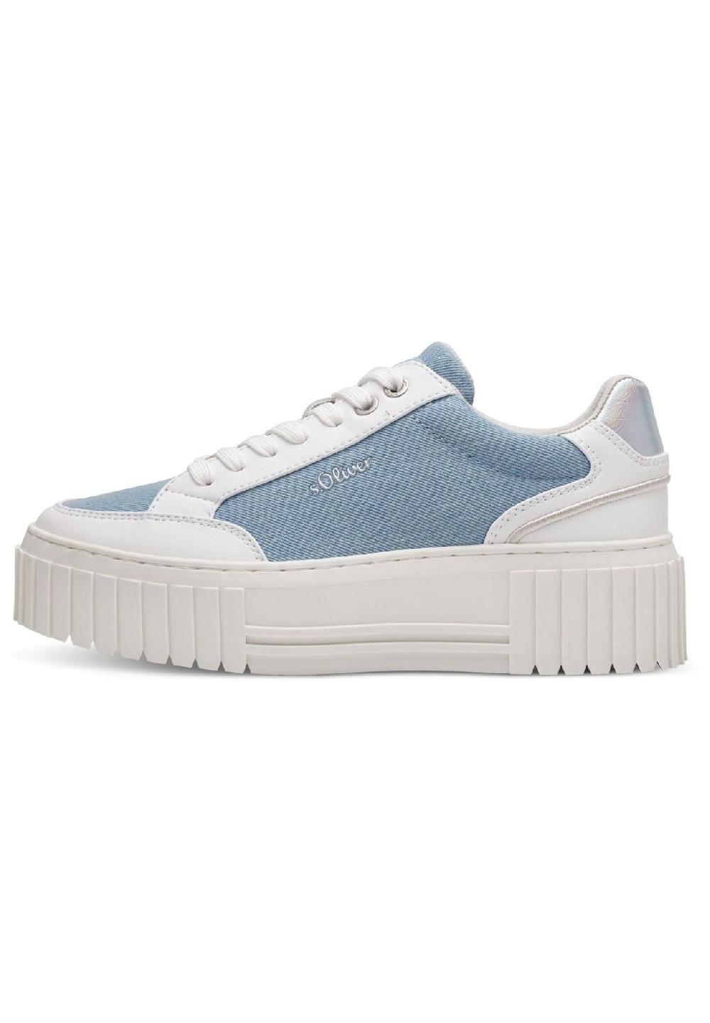 s.Oliver Lederimitat/Textil Sneaker Schlussverkauf