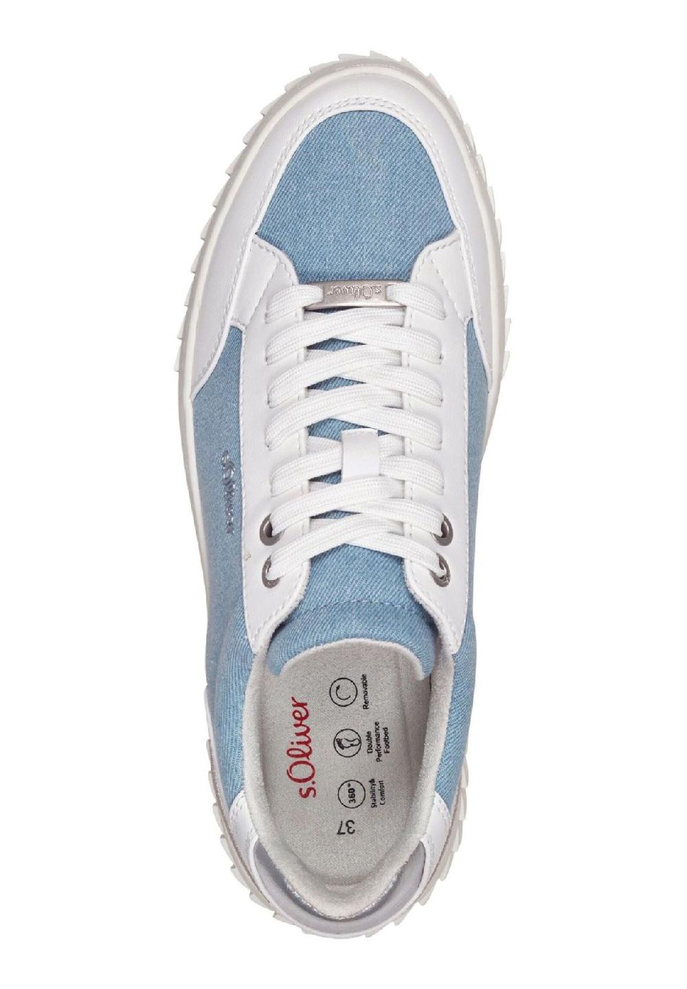 s.Oliver Lederimitat/Textil Sneaker Schlussverkauf