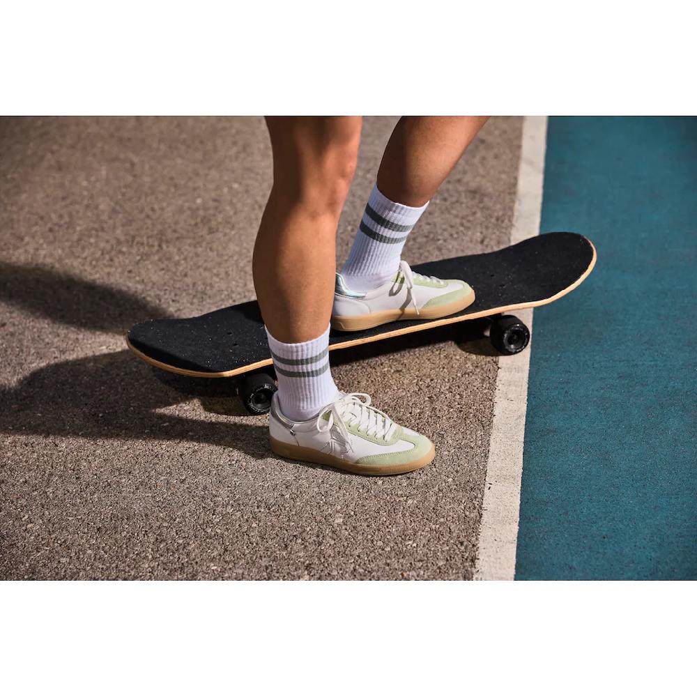 RIEKER Sport Sneaker »San Diego« Retro-Sneaker Freizeitschuh Halbschuh mit herausnehmbarem Fußbett ▷ für Top Angebot