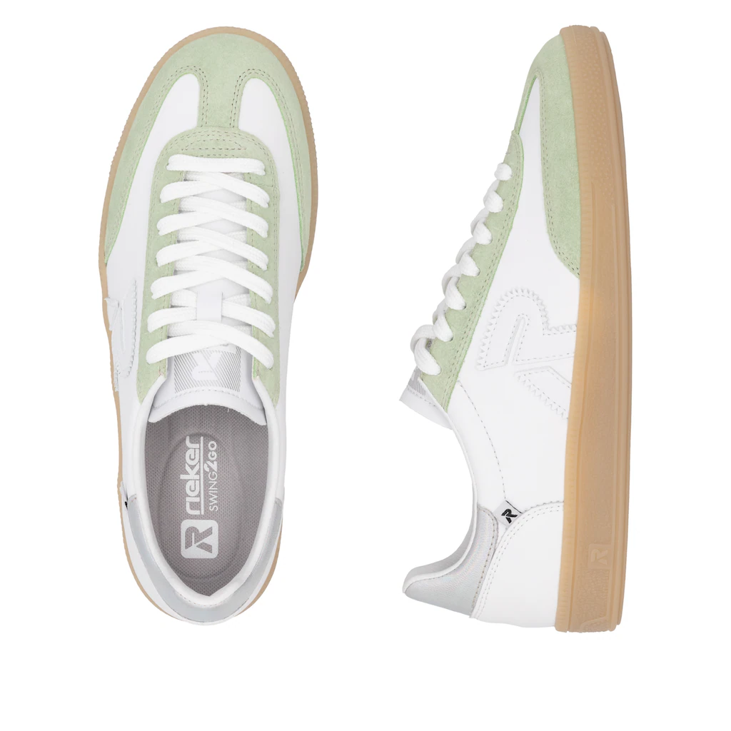 RIEKER Sport Sneaker »San Diego« Retro-Sneaker Freizeitschuh Halbschuh mit herausnehmbarem Fußbett ▷ für Top Angebot