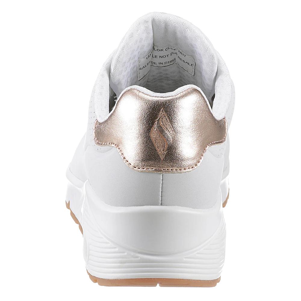 Skechers Slip-On Sneaker »UNO SHIMMER AWAY« Slipper Freizeitschuh Plateausneaker mit modischem Keilabsatz ▷ für Letzter Tag