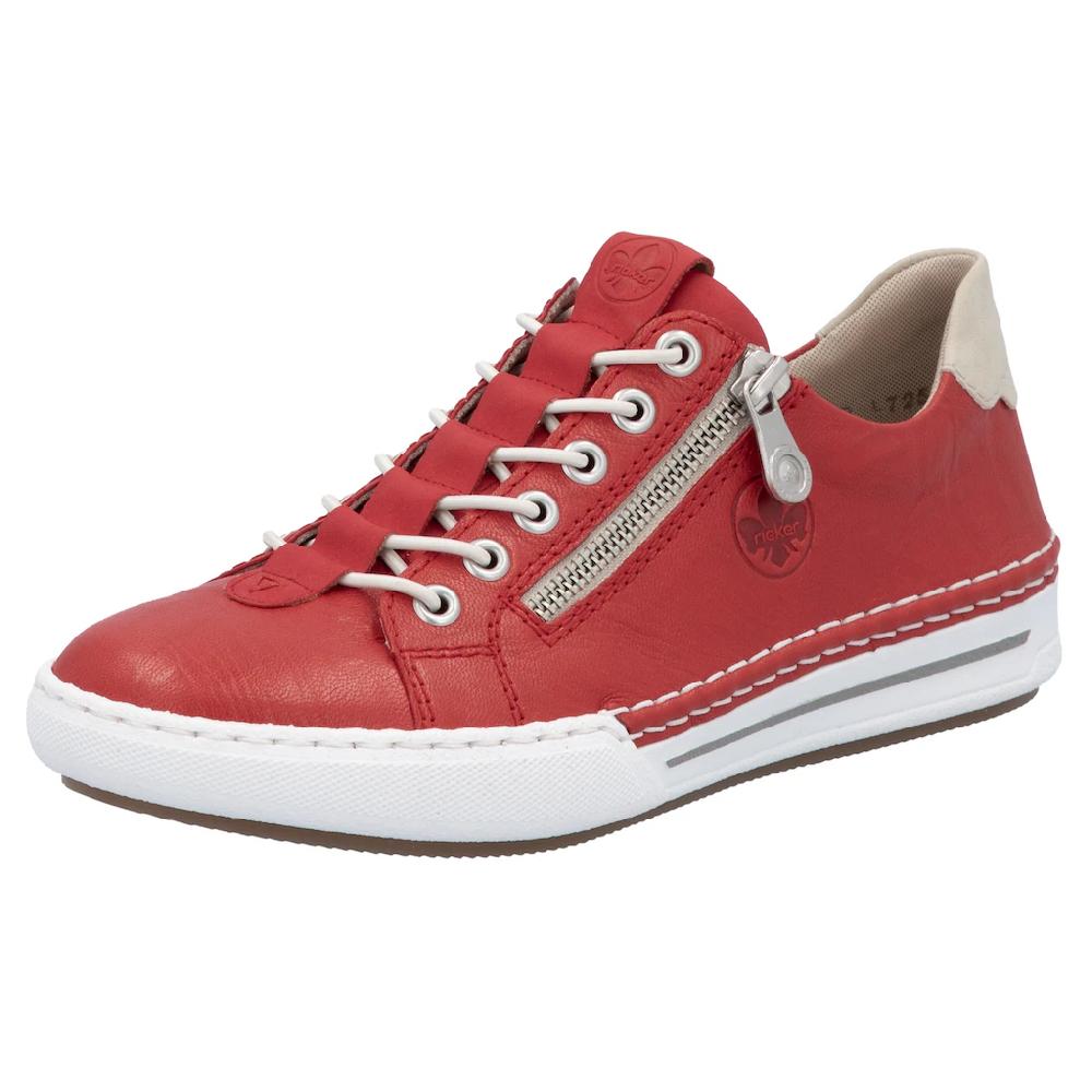 Rieker Slip-On Sneaker Slipper Schlupfschuh Halbschuh Freizeitschuh in schmaler Form ▷ für Discount Store für neue Produkte