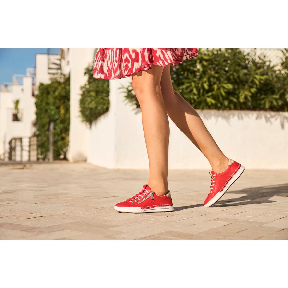 Rieker Slip-On Sneaker Slipper Schlupfschuh Halbschuh Freizeitschuh in schmaler Form ▷ für Discount Store für neue Produkte