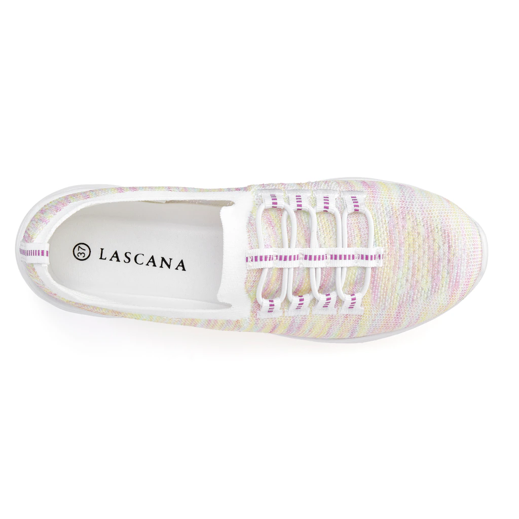 LASCANA Sneaker Slipper Halbschuh zum Reinschlüpfen leichtes Meshmaterial VEGAN Riesige Rabatte