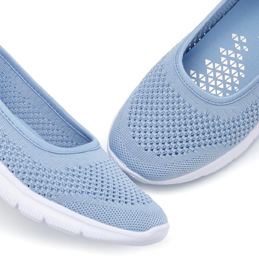 LASCANA Sneaker Ballerinas »ultraleichter Slipper Slip-On-Sneaker« Freizeitschuh aus Mesh weicher Innensohle VEGAN kaufen Outlet